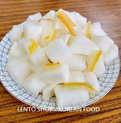 LENTO SHOP - 柚香白蘿蔔泡菜 醃漬白蘿蔔 白蘿蔔塊  3公斤