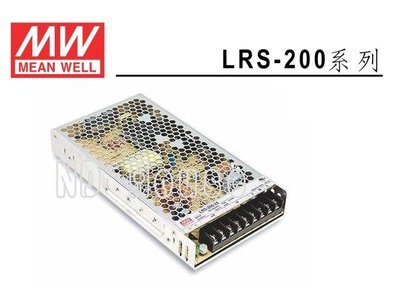 【附發票有保固】LRS-200-48 薄型 明緯MW電源供應器 200W 48V 4.4A,可替代NES-200-48~NDHouse
