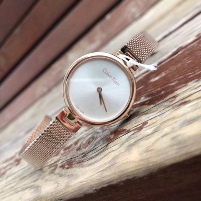 CK 新款 玫瑰金 金屬 網眼 錶帶 手錶 Calvin Klein K8G23126 K8G23626