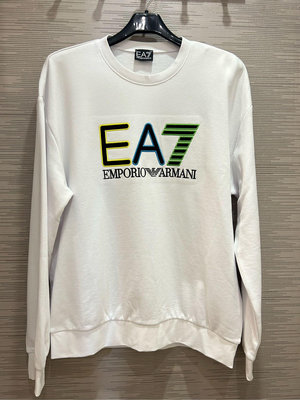 【EZ兔購】正品 EMPORIO ARMANI 亞曼尼 刺繡 EA7 大學 T 衛衣~現貨 S ~ XL 號