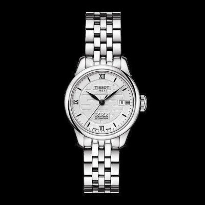 叮噹精品 Tissot 天梭力洛克系列“喜”字特別款鋼帶機械女腕錶 T41118335