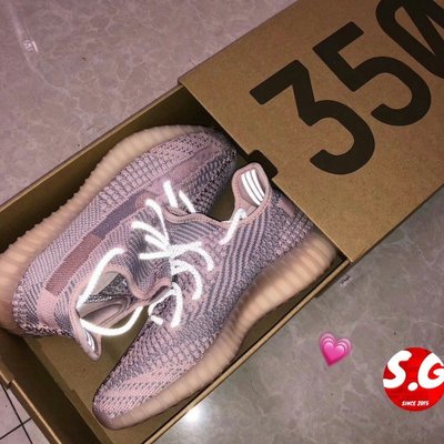 S.G ADIDAS YEEZY BOOST 350 V2 SYNTH 裸粉粉膚色粉天使鞋帶反光FV5578