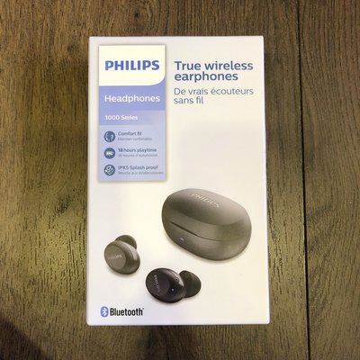 Yes【全新正品】Philips飛利浦1000 Series 真無線藍牙耳機/耳麥-TAT1235黑