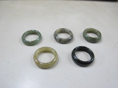 永誠精品尋寶地 NO.6118 天然玉石 翡翠戒指 墨綠 陽綠 玉戒 戒指 首飾飾品 隨機
