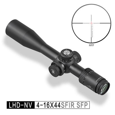 【BCS】DISCOVERY發現者LHD-NV 4-16X44SFIR SFP後置 晝夜雙融光狙擊鏡瞄準鏡-DI8013
