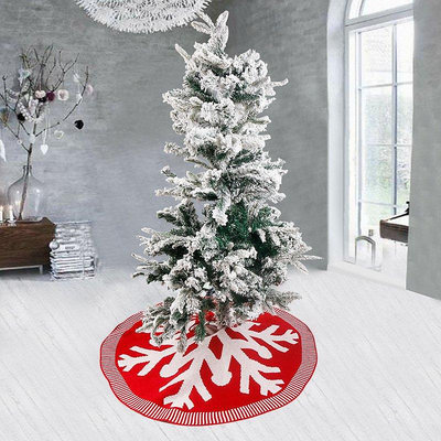 【現貨精選】宜馨聖誕樹裙雪花創意聖誕樹裝飾柔軟針織聖誕節裝飾品