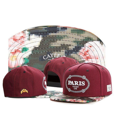 [READY Stock cayler&amp;sons cap] 時尚回彈帽中性嘻哈帽  |復古帽 | 休閒戶外迷彩帽| 凱勒