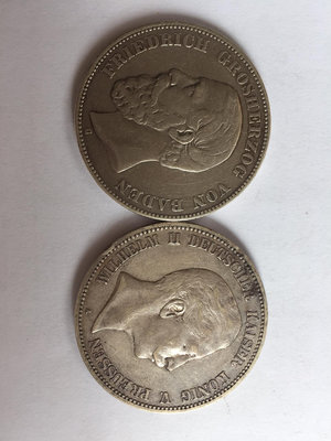 兩枚德國5馬克銀幣【店主收藏】19559