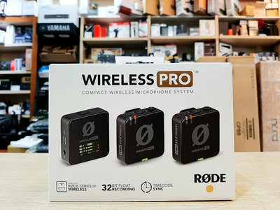 ♪♪學友樂器音響♪♪ RODE Wireless Pro 緊湊型一對二 無線麥克風系統