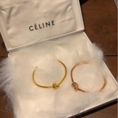 Celine Knot 扭結手環 M金色