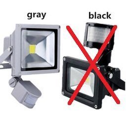 LED戶外型紅線感應投射燈10W過道走廊車庫照明燈PS:新產品，可指定改成最新型(雷達感應)頭+50元/個