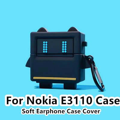 NOKIA [快貨] 適用於諾基亞 E3110 外殼 Niche 卡通鹿角老虎適用於諾基亞 E3110 外殼軟耳機外