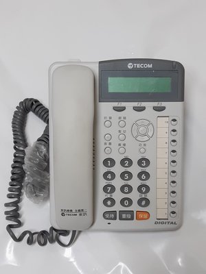 東訊 極新DX-9810D 電話 總機 TECOM 10鍵 顯示型話機