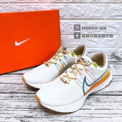 【豬豬老闆】NIKE REACT INFINITY RUN FK 3 米色 編織 慢跑鞋 男鞋 DV1744-141