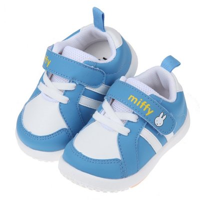童鞋(12.5~14.5公分)Miffy米飛兔藍色運動風寶寶學步嗶嗶鞋L1R01BB