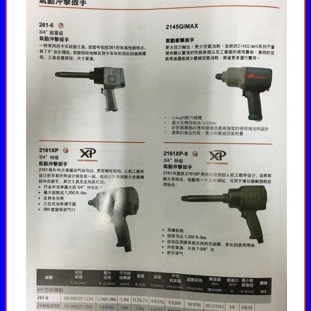 Sivo五金商城 美國ingersoll Rand Ir 2145 Qimax 3 4 6分頭氣動扳手汽機車維修工 Yahoo奇摩拍賣