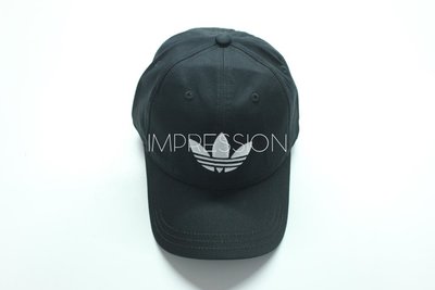 【IMP】ADIDAS TREFOIL CAP 經典 Logo 三葉草 老帽 經典 黑 可調式 復古 AJ8941