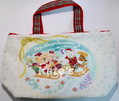 ♥Kate's ㊝♥ 迪士尼樂園海洋 DUFFY 達菲 雪莉玫 畫家貓 聖誕節系列 露營 保溫保冷袋 便當袋 手提袋
