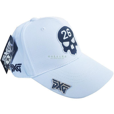 眾誠優品 新款高爾夫有頂透氣帽PXG骷髏頭太陽戶外運動帽子男女遮陽 運動帽 GF2381