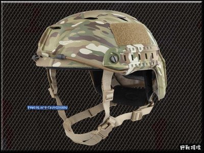 【野戰搖滾-生存遊戲】高品質 美軍FAST傘兵盔 BJ版【Multicam】多地形迷彩OPS戰術盔CP迷彩頭盔特種部隊