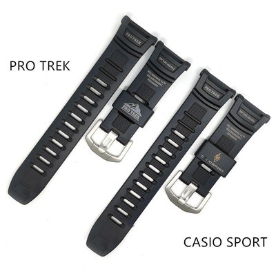 卡西歐 G-Shock PRG-130 PRW1500 PRW-1500 PRG130 PRG-130Y 樹脂橡膠錶帶和