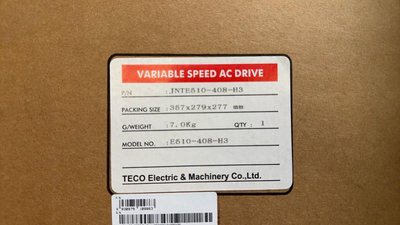 TECO變頻器~免運~東元變頻器~E510-408-H3 7.5HP三相380V