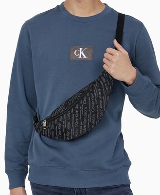 ✈️韓國代購正品【現貨+預購】Calvin Klein Jeans 黑 滿版 斜背包 側背包