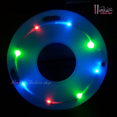 夏日戲水閃光LED充氣游泳圈(80CM)