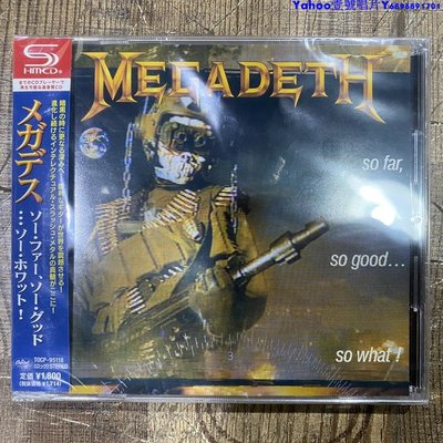 麥格戴斯Megadeth So Far So Good...So What行貨日版CD全新～Yahoo壹號唱片