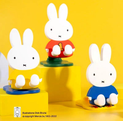 【值得收藏扭蛋商品 】Miffy正版米菲兔盲盒手辦手機支架盲盒可折叠桌面擺件兔子