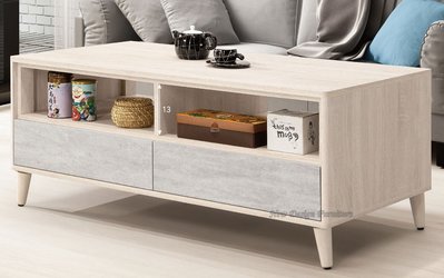 【N D Furniture】台南在地家具-北歐極簡風實木腳木心板4尺大茶几(另有岩板桌面款)TH