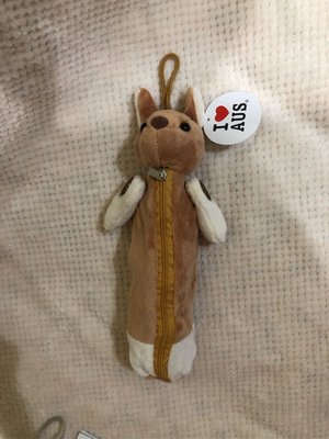 澳洲無尾熊 袋鼠 筆袋 娃娃 動物 絨毛 絨布 鉛筆盒