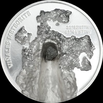 【Louis Coins】F069‧Cook Islands‧2020庫克群島‧維尼亞萊斯隕石紀念銀幣
