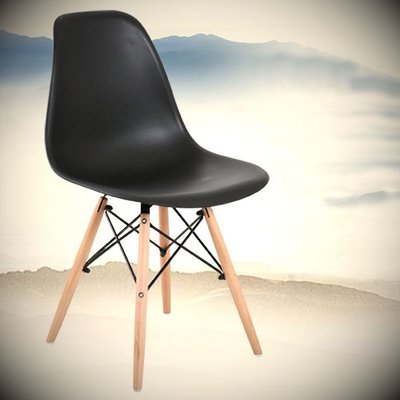 【松鐵工藝家居】現貨 出清 伊姆斯椅餐椅家用椅電腦桌椅塑料靠背椅現代簡約創意椅洽談椅