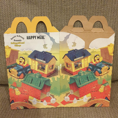 麥當勞McDonald’s  1994年小鎮歡樂城Village~四小福～兒童餐紙盒