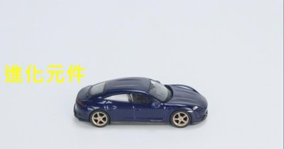 MiniGT 1 64 保時捷合金跑車模型 Porsche 911 Taycan Turbo S 藍