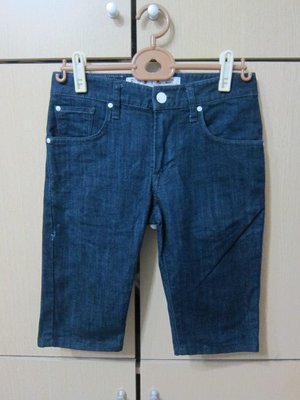 衣市藍~EDWIN 彈性牛仔短褲 (W27~七成新~) (200428)