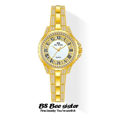 現貨手錶腕錶BS新款法國熱銷鏈手錶廠家直銷外貿輕奢小眾INS滿鉆女手錶 FA1533