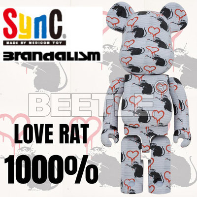 BEETLE BE@RBRICK LOVE RAT 愛心老鼠愛老鼠BANKSY 班克斯