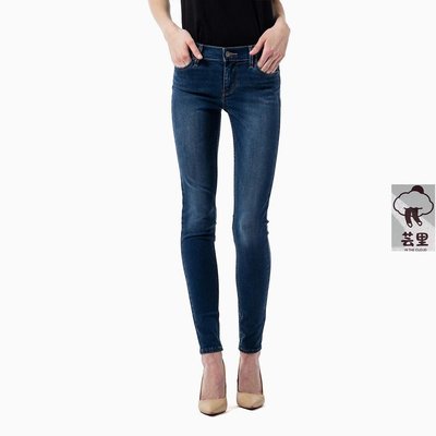 【奇奇】Levis 女款 710 中腰超緊身窄管 深藍刷白 彈性布料 17780-0015正品 促銷