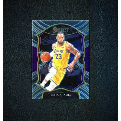 倒數10張！詹皇 Lebron James 經典Select Concourse Base Lakers版金屬卡 2020-21
