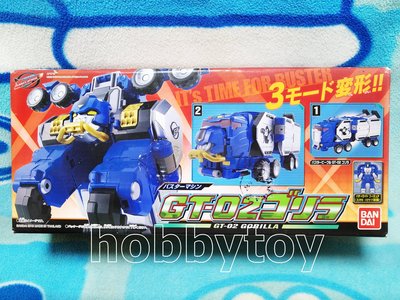 特命戰隊 貨櫃大猩猩 藍色 三變 與紅豹黃兔可合體為大型機器人 特命合體 GT-02