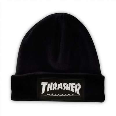【THRASHER】Patch Beanie 毛帽 (黑色)