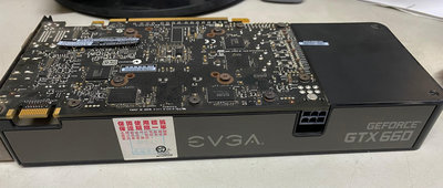 (二手)顯示卡 艾維克EVGA 3.0 02G-P4-2662-KR GTX660 2G D5 192b