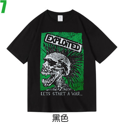 【The Exploited】短袖蘇格蘭龐克搖滾樂團T恤(共3種顏色可供選購) 新款上市購買多件多優惠!【賣場三】