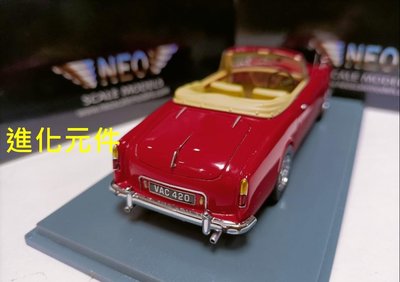 Neo 1 43 阿爾維斯仿真敞篷老爺汽車模型 Alvis TE21 DHC 1960 紅