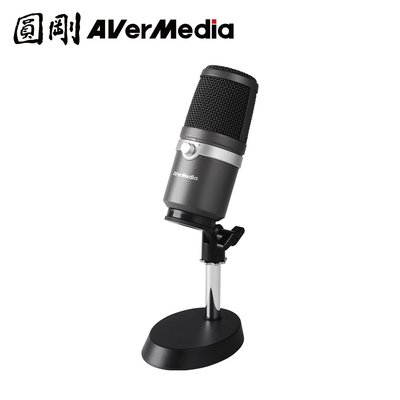 AVERMEDIA 圓剛 AM310 黑鳩 高音質USB麥克風 (遠距視訊/直播等用)