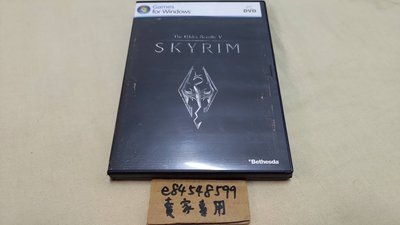 【附海報】 PC遊戲 上古卷軸 5 無界天際 上古捲軸 V 亞版英文版 序號已使用純收藏 PC GAME Skyrim