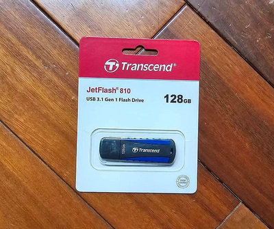全新_Transcend 創見_128GB JetFlash810 USB3.1軍規抗震隨身碟 (TS128GJF810)