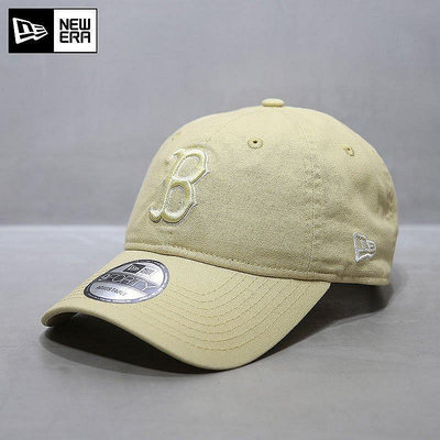 小Z代購#NewEra帽子BTS聯名款B字母波士頓紅襪隊軟頂l鴨舌帽休閑MLB棒球帽
